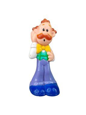 Vintage Sesame Street Elmo's World Mr. Noodle Figure 3.25" Plastic Toy 2000